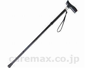 (W1671)ライト付きステッキ「蛍」Ⅱ折りたたみタイプ/SA-2002ブラック(cm-322470)【販売単位:1】