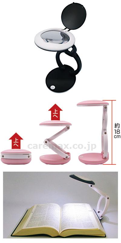 【※定価販売厳守・価格統制】(O0712)LED付マルチルーペ / 3R-LIGHT-04WT ホワイト【販売単位:1】(cm-