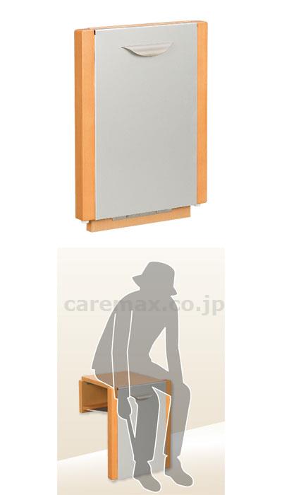 (R0717)玄関用収納チェアー / 639-004 ダークブラウン【販売単位:1】(cm-333917)(cm-333917)