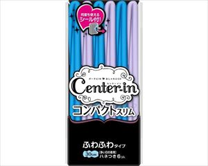【※WEB販売不可】【※法人・施設限定・送料別途】センターインコンパクト1/2 無香料 多い夜用 / 37277 6枚（60）(