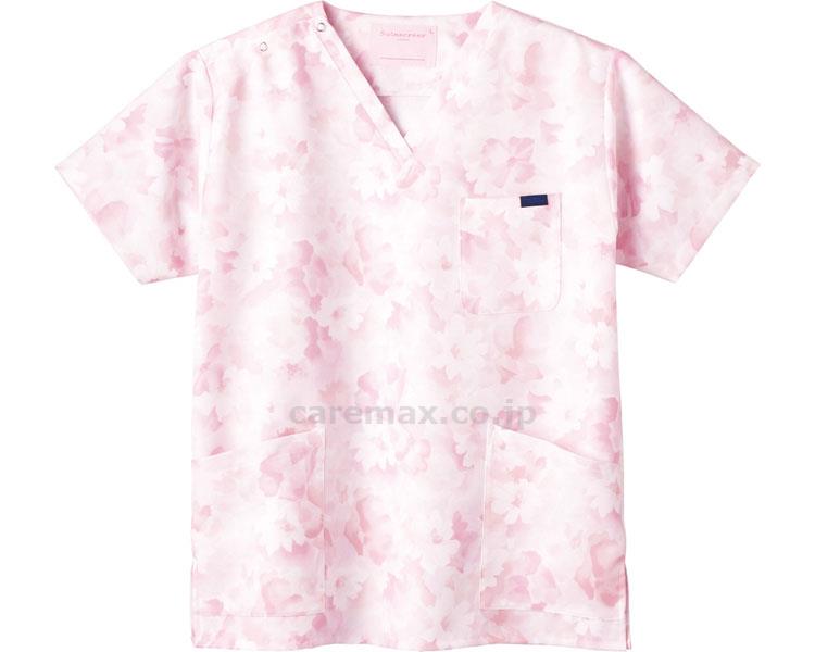 【※廃盤予定】花柄スクラブ / 7008SC-3 M ピンク(cm-340999)[枚]