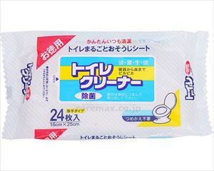 【※WEB販売不可】【※法人・施設限定・送料別途】(T1126)トイレクリーナー / O-1 24枚入(cm-342433)[]