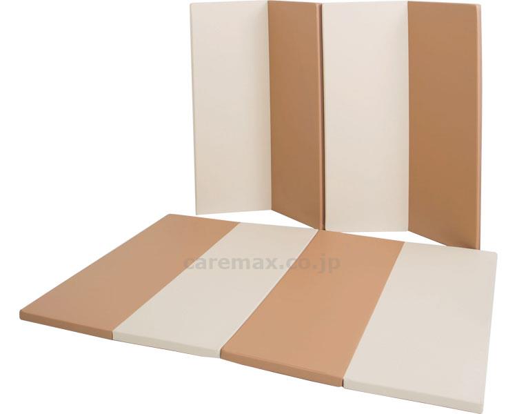 折りたたみプレイングマットNCW/MC-0811ブラウン×ベージュ(cm-346815)【販売単位:1】