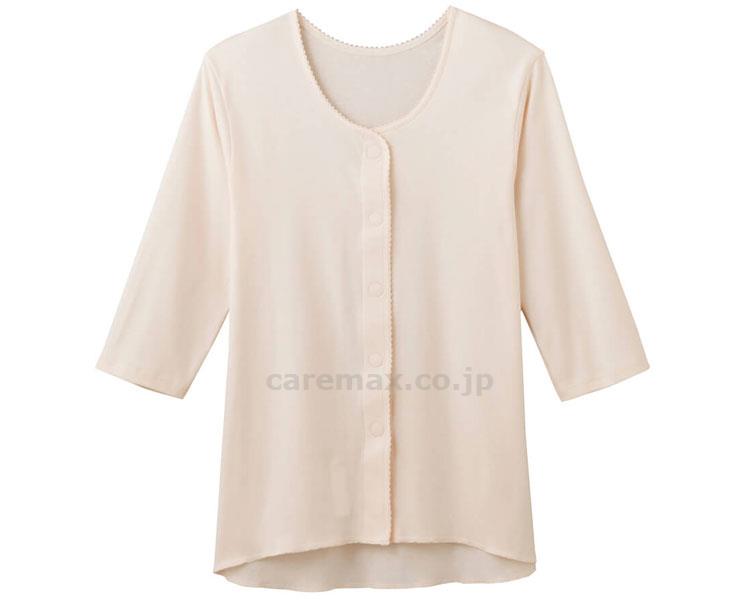 【※取り寄せ・送料別途】ワンタッチ 7分袖インナー 婦人用 / HW0134 S カームベージュ(cm-350612)[枚]