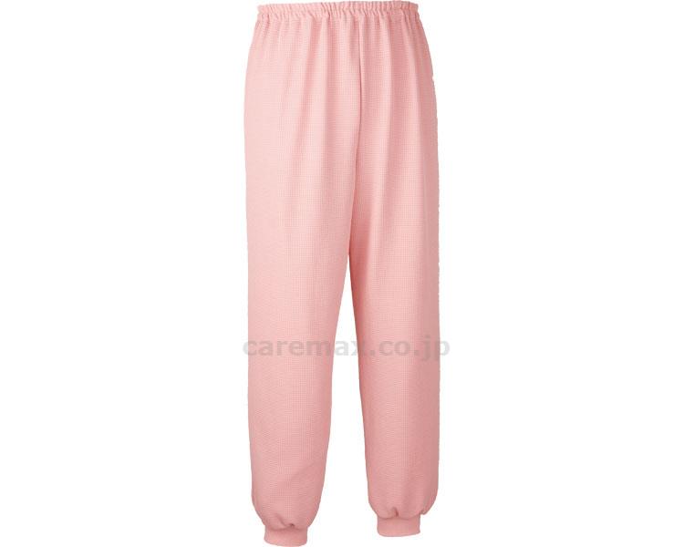 (U0179)スクエアニット裾リブ付きズボン/5113ピンクS(cm-350632)【販売単位:1】