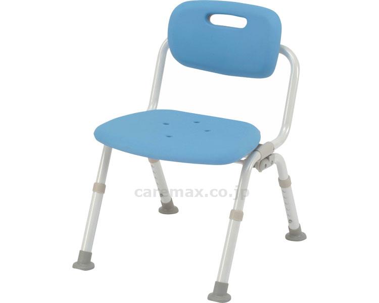 【※法人・施設限定・送料別途】(S0820)シャワーチェア［ユクリア］ミドルおりたたみN / PN-L42121A ブルー(cm