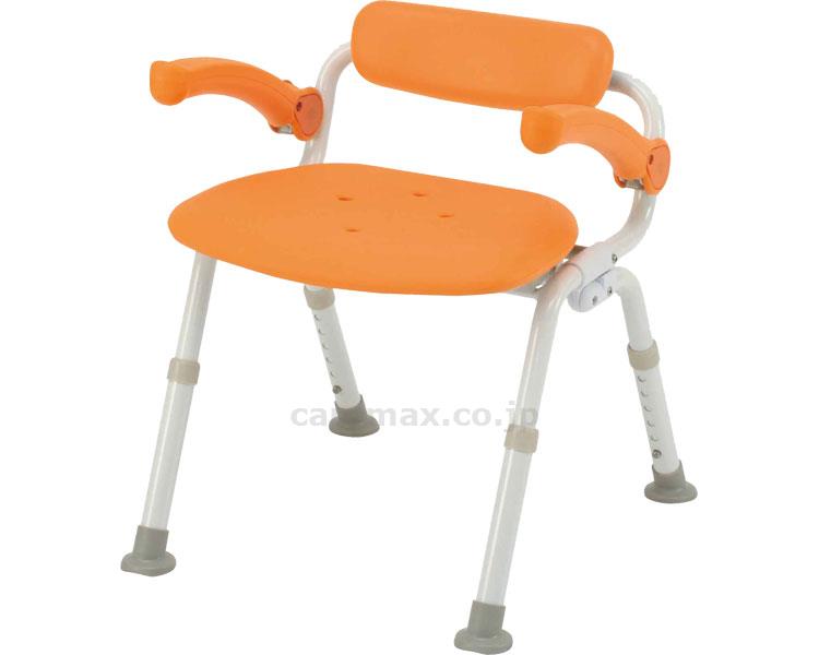 【※法人・施設限定・送料別途】(S0823)シャワーチェア［ユクリア］ミドルSP腰当付おりたたみN / PN-L42021D オ