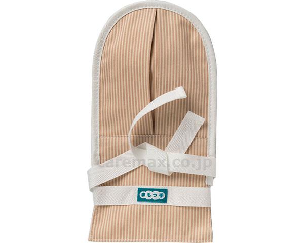 (U0057)まもっ手 タック付 介援隊オリジナルカラー（左右1組） / 0655 ストライプピンク(cm-351371)【販売