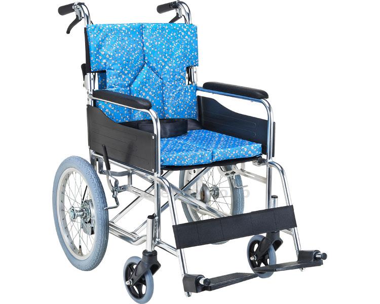 【※法人・施設限定・送料別途】(W2112)介助用スタンダードモジュール車いす / SMK30-3843KS 座幅38cm 小花