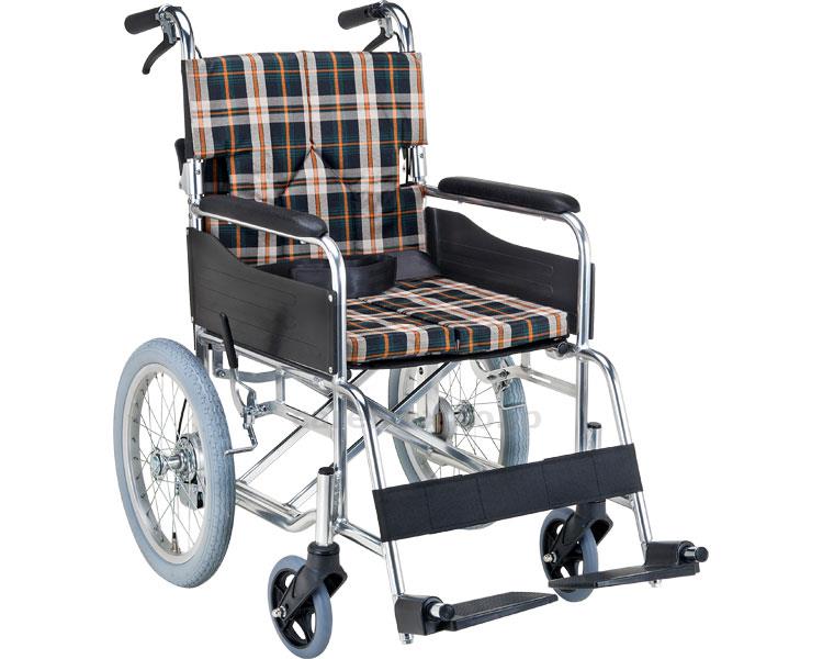 【※法人・施設限定・送料別途】(W2112)介助用スタンダードモジュール車いす / SMK30-3843GB 座幅38cm グリ