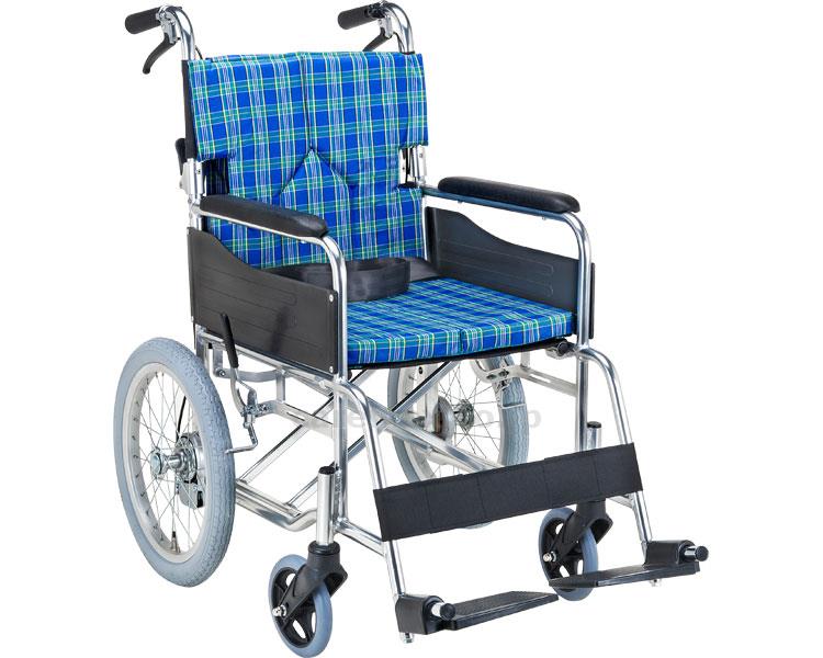 【※法人・施設限定・送料別途】(W2112)介助用スタンダードモジュール車いす / SMK30-3843AK 座幅38cm イエ