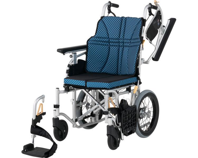 【※法人・施設限定・送料別途】(W2115)アルミ介助車いす ウルトラ モジュールタイプ NAH-U7 / 座幅40cm インデ