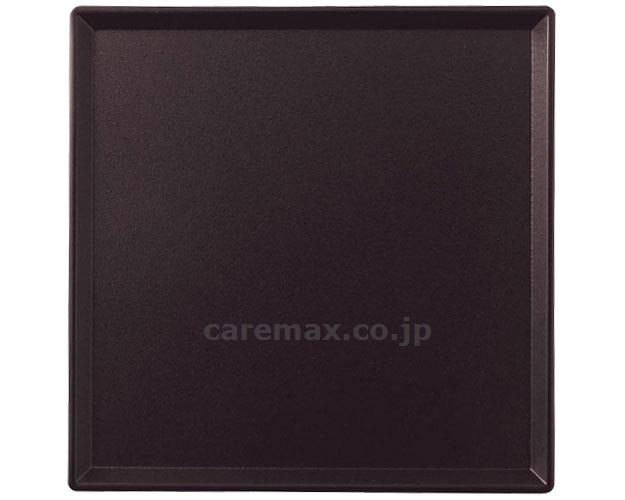 【※定価販売厳守・価格統制】33cmあさひ角盆 ノンスリップ加工 / CJ-3333B 黒乾漆【販売単位:1】(cm-35473