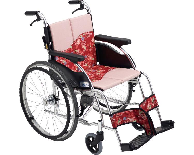 【※法人・施設限定・送料別途】着せかえ車いす 自走式 MPR-1 / 座幅40cm P-01/07(cm-355795)[台]