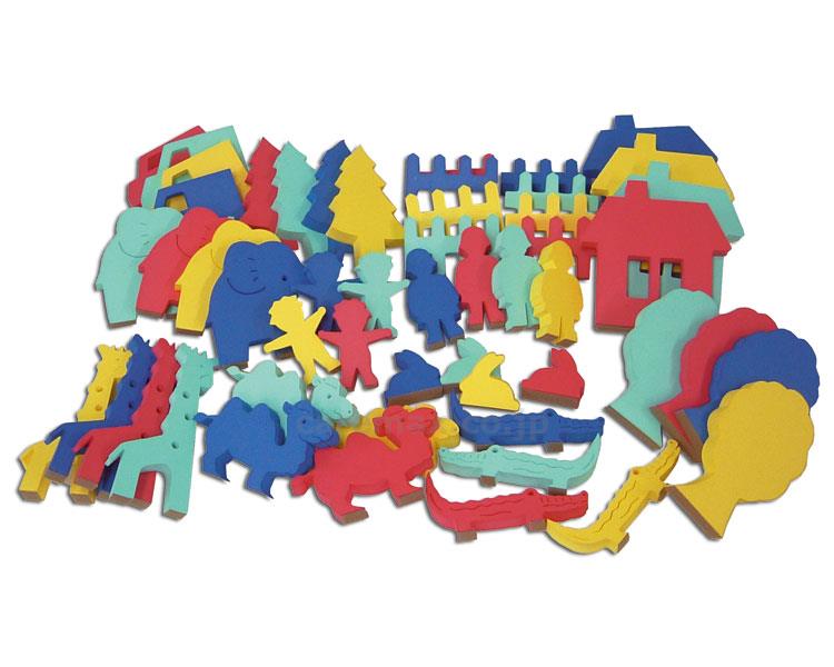 くっつきテープの動物ランド 壁面用 / 【販売単位:1】(cm-357466)(cm-357466)[1ｾｯﾄ]