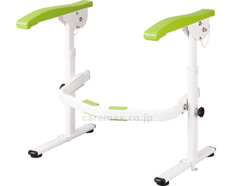 たよレールrest便器固定なし両手すりはね上げ/040-4118BZR-02W(cm-358300)【販売単位:1】