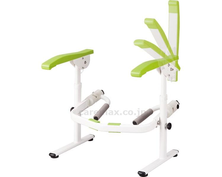 たよレールrest便器固定両手すりはね上げ/040-4114BZR-01W(cm-358309)【販売単位:1】