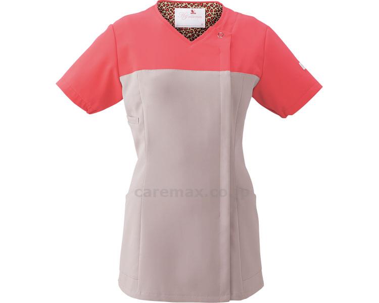 レディスジップスクラブ/HI701Lオークル×ピンク(cm-359707)【販売単位:1】