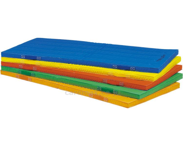 エコカラー合成スポンジマット5cm厚 すべり止め付 120×240cm / T-1115V オレンジ【販売単位:1】(cm-36