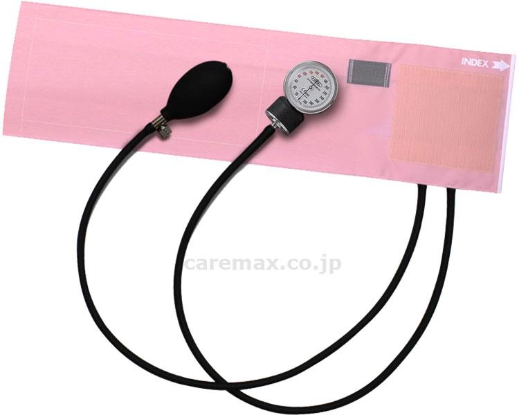 アネロイド血圧計（ERV付）ナイロンカフ/FC-100VERVNCピンク(cm-363916)【販売単位:1】