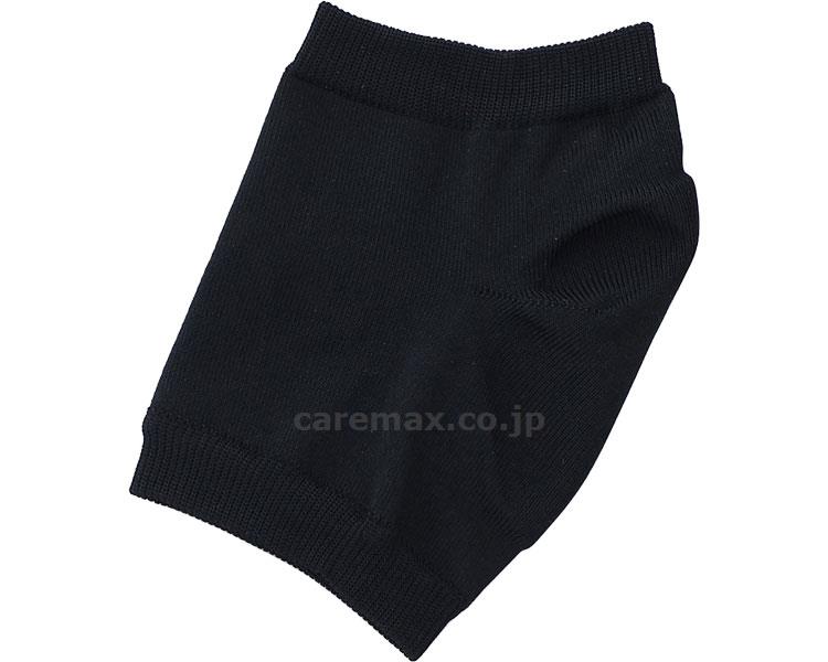 レッグオンかかとケアショートBK2枚入/ブラック(cm-370717)【販売単位:8】