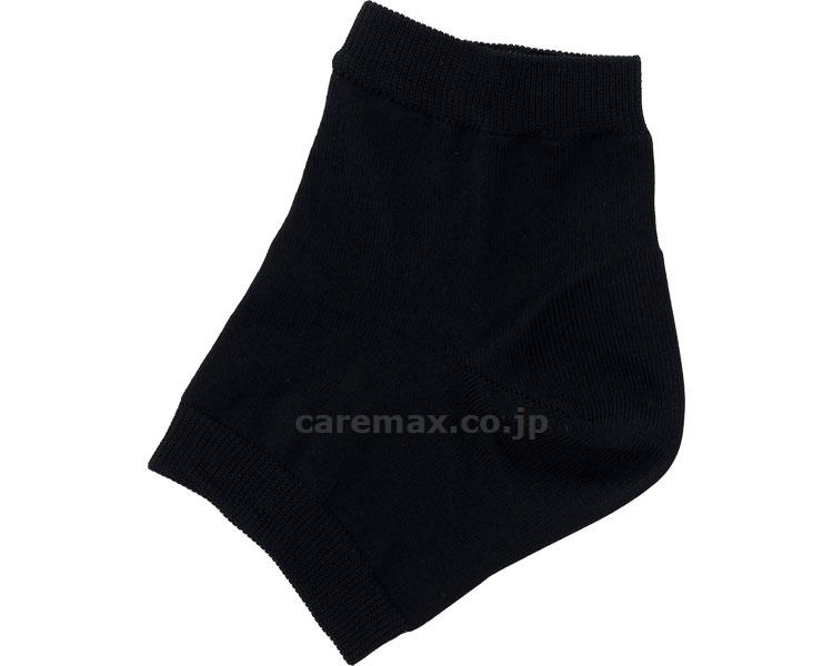 レッグオン男のかかとケアショートブラック2枚入/ブラック(cm-370720)【販売単位:8】