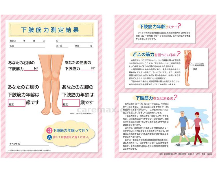 下肢筋力測定結果用紙/20231100枚入(cm-371884)【販売単位:1】 下肢筋力測定結果用紙/20231100枚入(cm-371884)【販売単位:1】