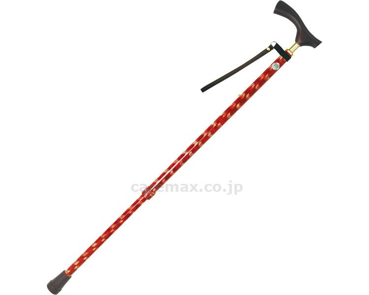 スリムプリントステッキ10段階調整/704RKやすらぎ(cm-372094)【販売単位:1】