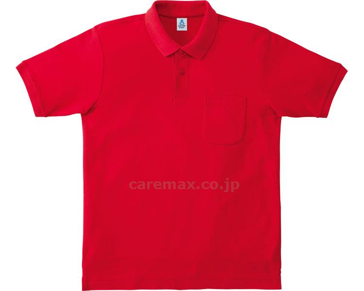 ポケット付きCVC鹿の子ドライポロシャツ / MS3114-3 LL レッド【販売単位:1】(cm-374802)(cm-374