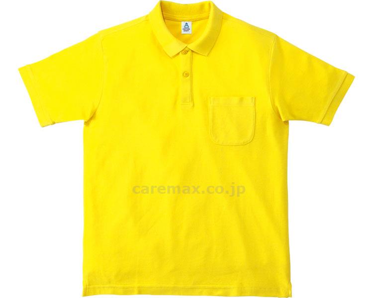 ポケット付きCVC鹿の子ドライポロシャツ/MS3114-104Lイエロー(cm-375142)【販売単位:1】