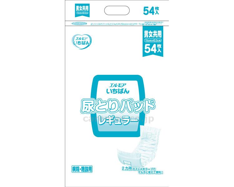 【※定価販売厳守・価格統制】業務用 エルモア いちばん尿とりパッドレギュラー / 475731 54枚(cm-377937)[0