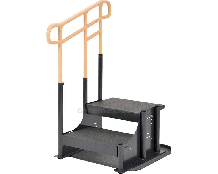 (R0895)ルーツアウトドア段差タイプステップ台2段/MNTPOKS2L片手すり左(cm-377945)【販売単位:1】