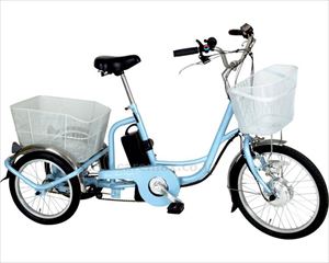 【※WEB販売不可】アシらくチャーリー 電動アシスト三輪自転車 / MG-TRM20EB スカイブルー(cm-378178)[]