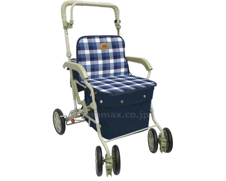 (W1893)マーチS / Bチェックブルー【販売単位:1】(cm-378804)(cm-378804)[1台]