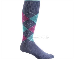 【※WEB販売不可】【※取り寄せ・送料別途】(U0744)着圧ソックス ARGYLE（アーガイル） / SW40W デニム(cm