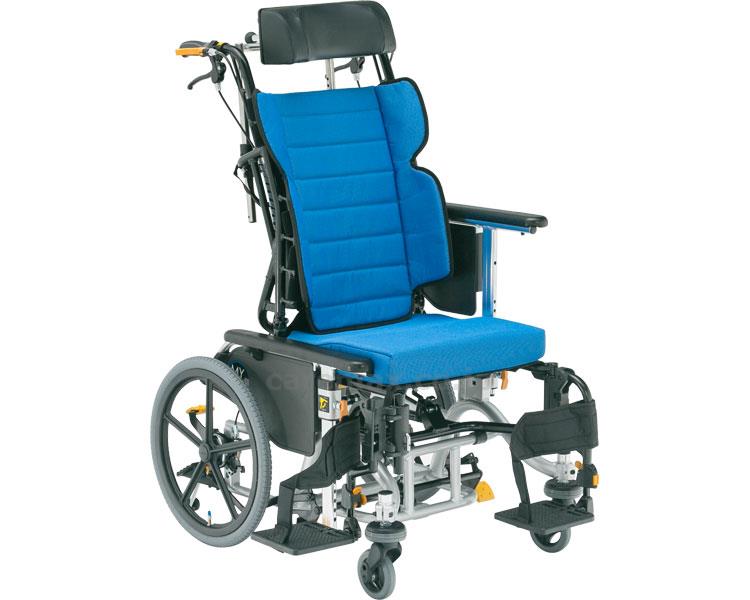 (W2134)介助用車いす マイチルトリジッド MH-RD3D / F-2 ブルー【販売単位:1】(cm-379599)(cm-