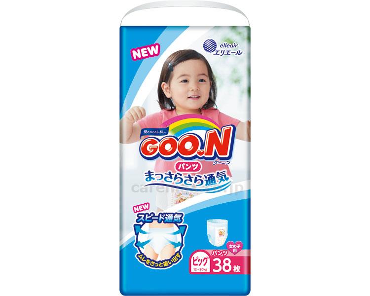グーンパンツまっさらさら通気/85349738枚BIG女の子(cm-382588)【販売単位:3】