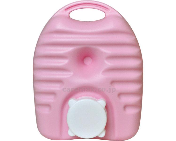 立つ湯たんぽⅢプチフリースカバー付/600mLピンク(cm-383587)【販売単位:40】