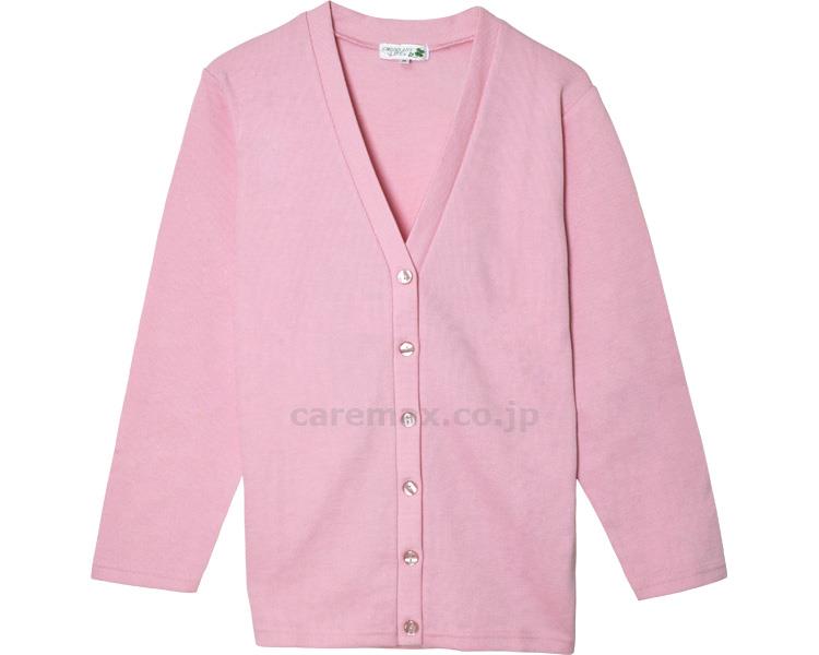 Vネックロングカーディガン/C-10Lピンク(cm-384809)【販売単位:1】