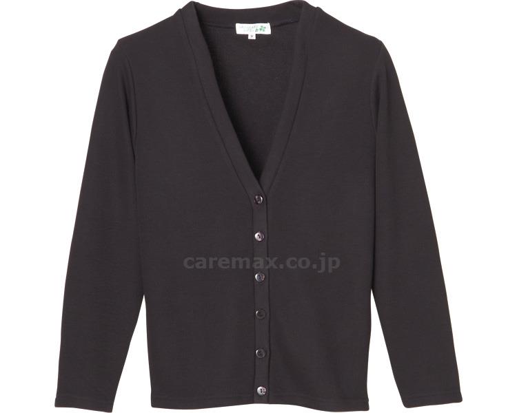 【※定価販売厳守・価格統制】Vネックカーディガン / C-04 3L ブラック【販売単位:1】(cm-384847)(cm-38