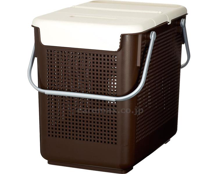 【※法人・施設限定・送料別途】目かくしランドリーバスケット/SCB-13ブラウン(cm-387489)【販売単位:6】