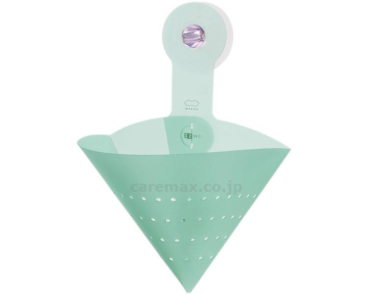 【※定価販売厳守・価格統制】fioria たためる水切り三角ポット / K-636B ブルー(cm-388396)[個]