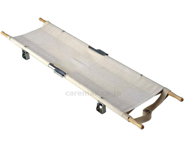 【※法人・施設限定・送料別途】4ｯ折足付担架 把手固定 ｽﾁｰﾙ(cm-389427)【販売単位:1】