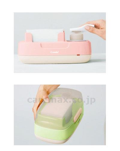 【※定価販売厳守・価格統制】【※取り寄せ・送料別途】お湯でコットンおしりふき / パウダーグリーン（GR）【販売単位:6】(cm