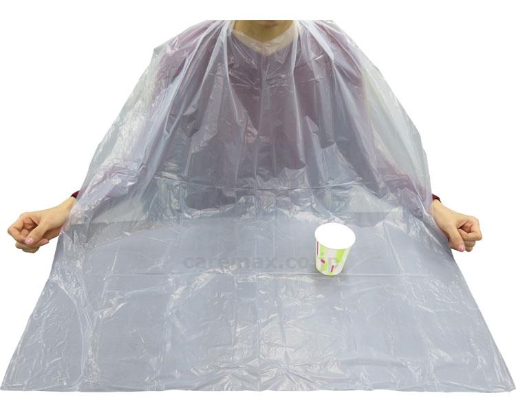 【※定価販売厳守・価格統制】(E1573)食事用エプロン ホワイト / SUN71 50枚入【販売単位:1】(cm-392042