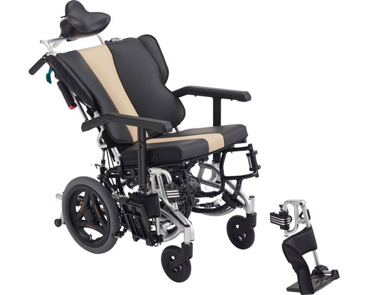 【※法人・施設限定・送料別途】ティルト＆リクライニング車いす TRC-3DX / 座幅40cm ブラック【販売単位:1】(cm-