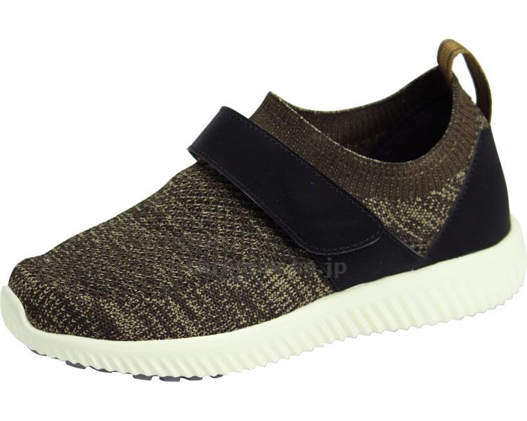 saisaiストレッチニットスニーカーWG110/LLブラウン(cm-392700)【販売単位:1】