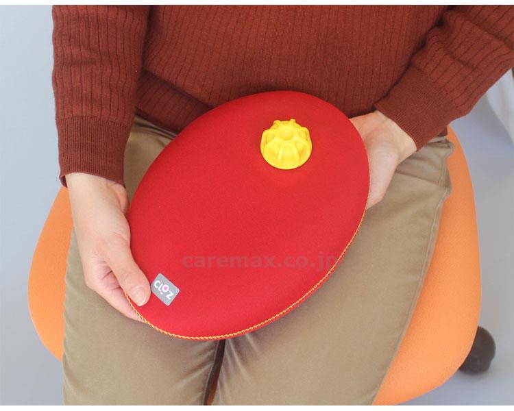 【※定価販売厳守・価格統制】クロッツやわらか湯たんぽ たまご型タイプ / HY-605-RD レッド【販売単位:18】(cm-3