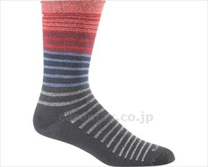 【※WEB販売不可】【※取り寄せ・送料別途】Plantar Ease Crew / SW26W S-M ブラックストライプ(cm