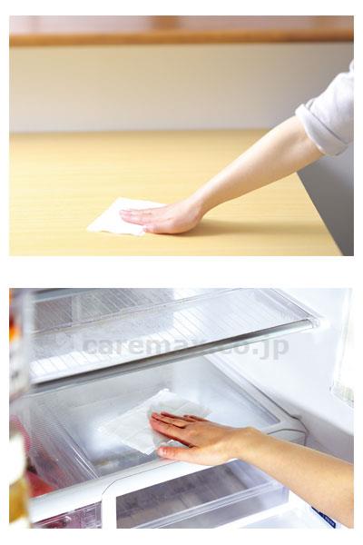【※取り寄せ・送料別途】除菌＆消臭 食卓用ウェットシート / 70枚入(cm-394014)[袋]